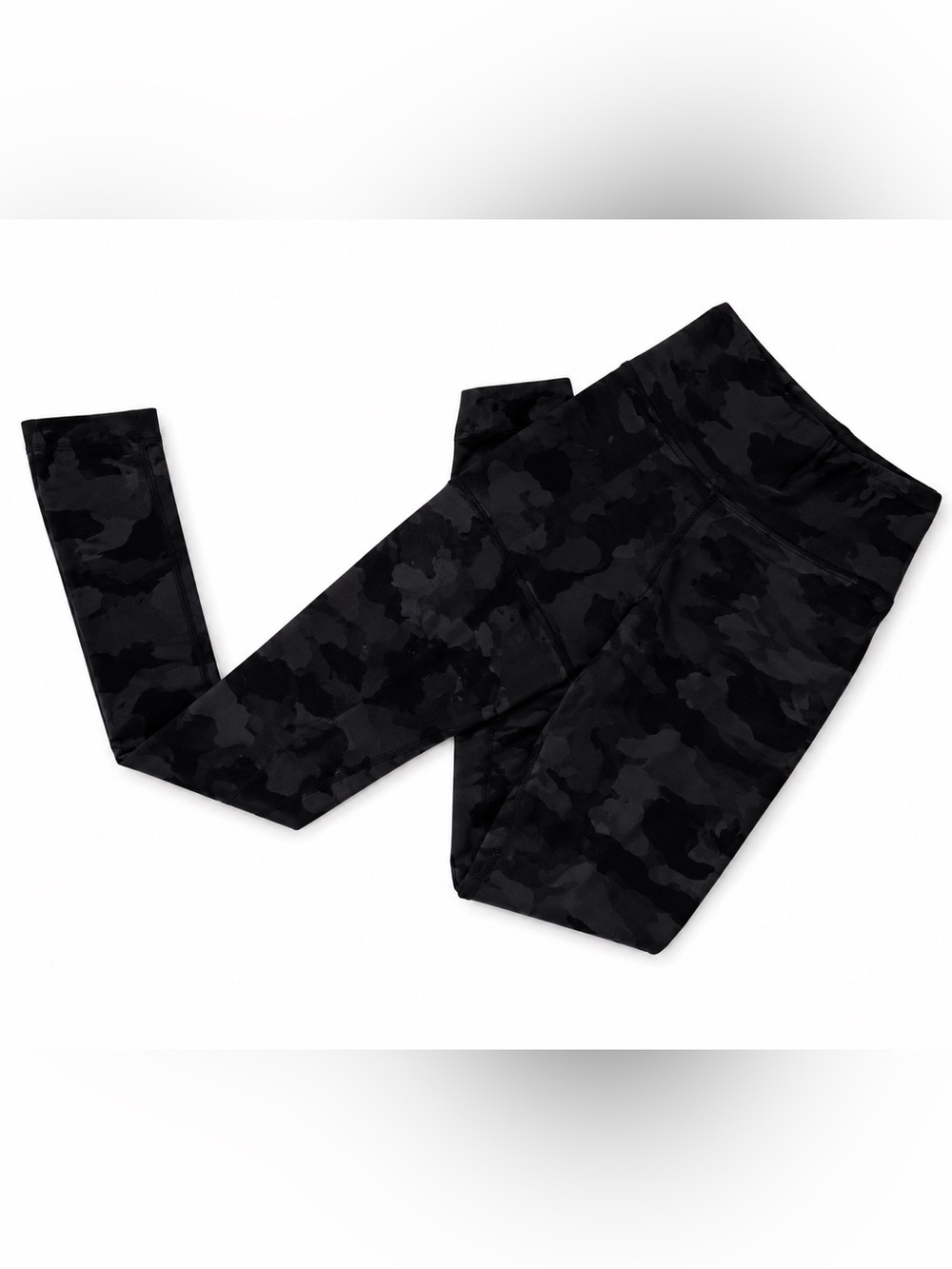 Black Camo High-Waist Leggings for Women